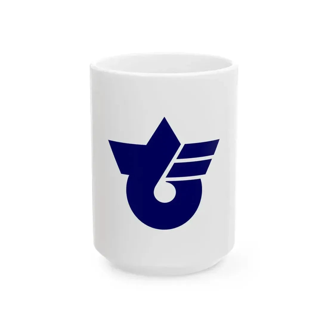Flag of Doshi Yamanashi (Japan) White Coffee Mug 15oz - Go Mug Yourself
