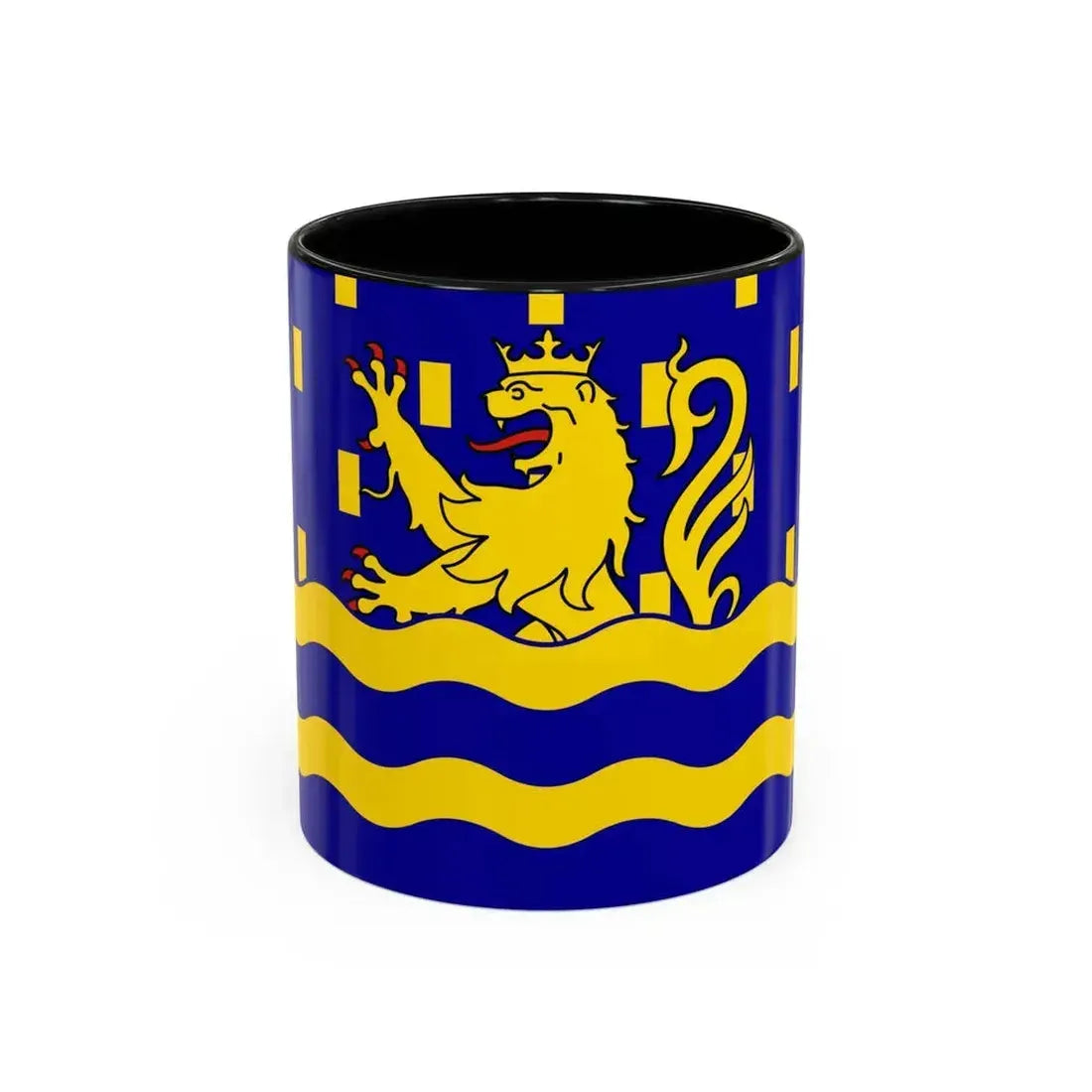 Flag of Doubs France 2 - Accent Coffee Mug 11oz Black - Go Mug Yourself