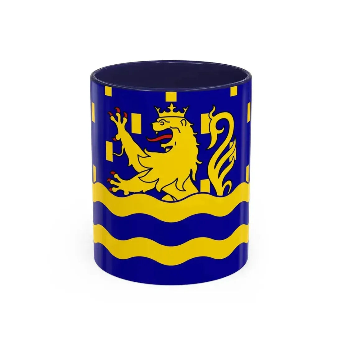 Flag of Doubs France 2 - Accent Coffee Mug 11oz Navy - Go Mug Yourself