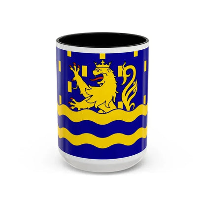Flag of Doubs France 2 - Accent Coffee Mug 15oz Black - Go Mug Yourself