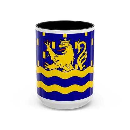 Flag of Doubs France 2 - Accent Coffee Mug 15oz Black - Go Mug Yourself