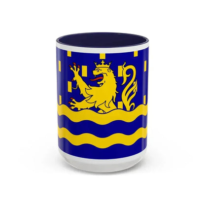 Flag of Doubs France 2 - Accent Coffee Mug 15oz Navy - Go Mug Yourself
