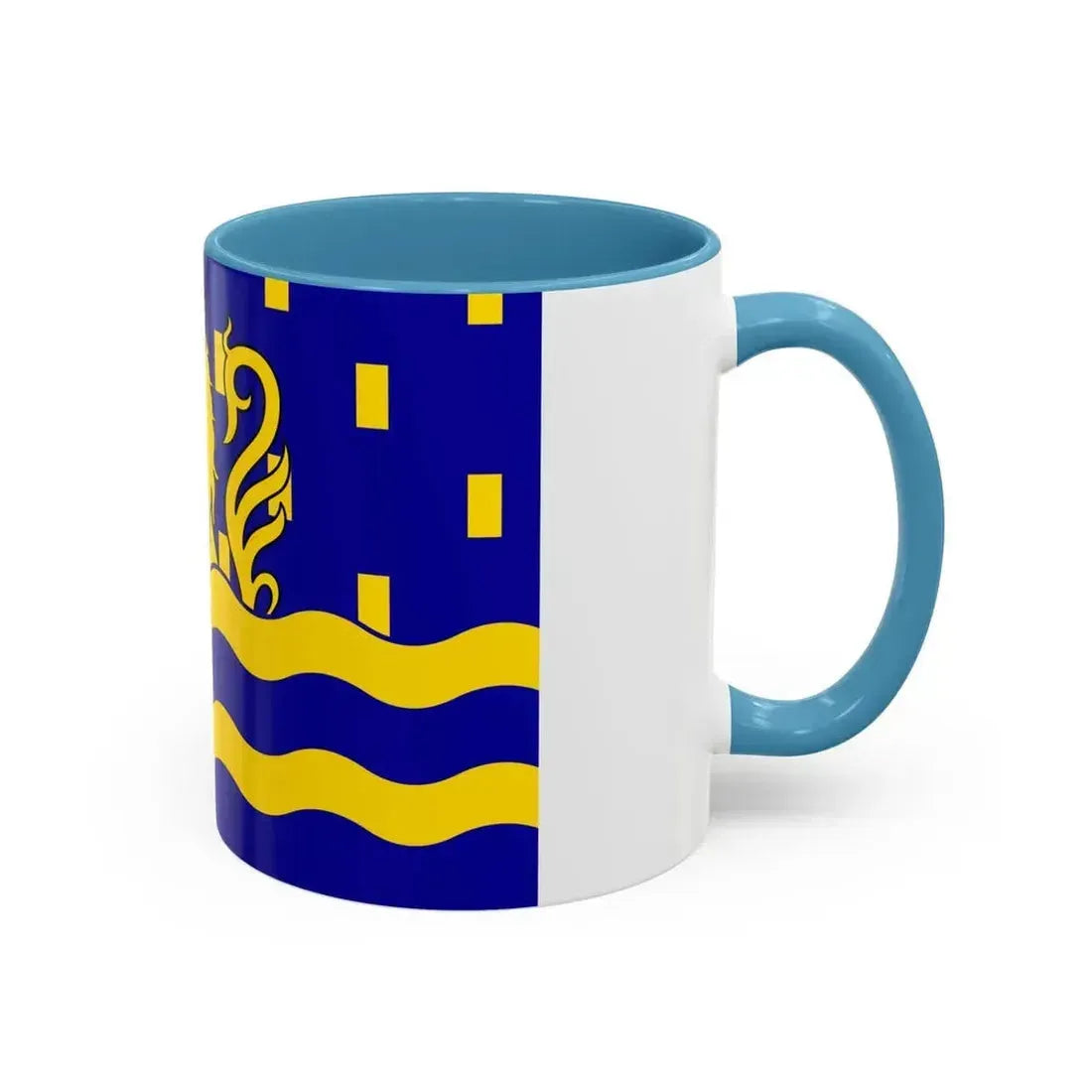 Flag of Doubs France 2 - Accent Coffee Mug - Go Mug Yourself