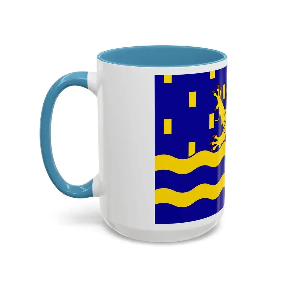 Flag of Doubs France 2 - Accent Coffee Mug - Go Mug Yourself