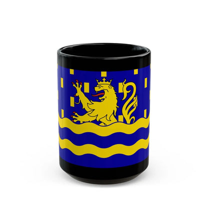 Flag of Doubs France 2 - Black Coffee Mug-15oz-Go Mug Yourself