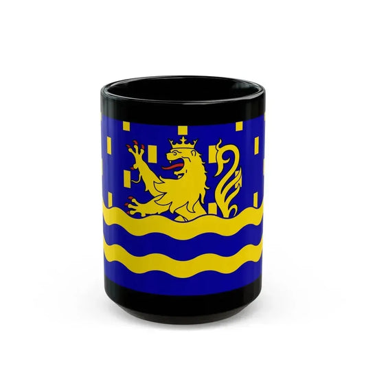 Flag of Doubs France 2 - Black Coffee Mug 15oz - Go Mug Yourself