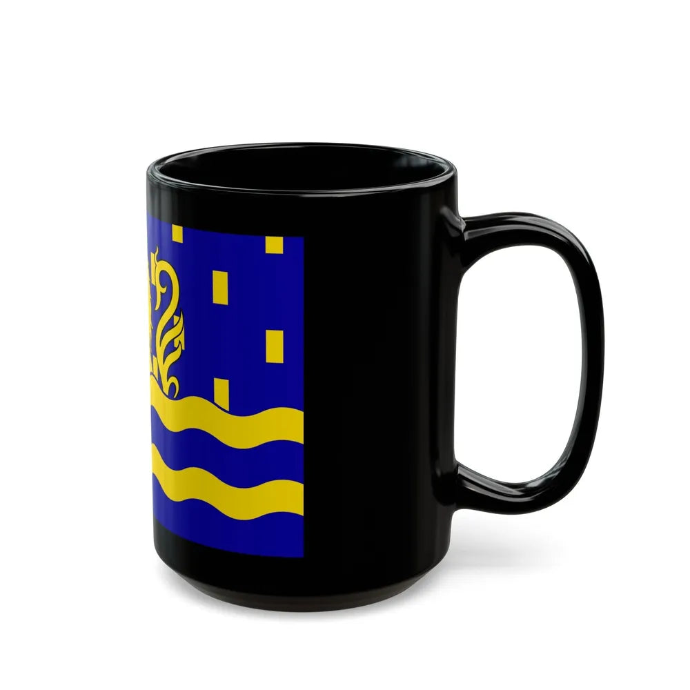 Flag of Doubs France 2 - Black Coffee Mug-Go Mug Yourself