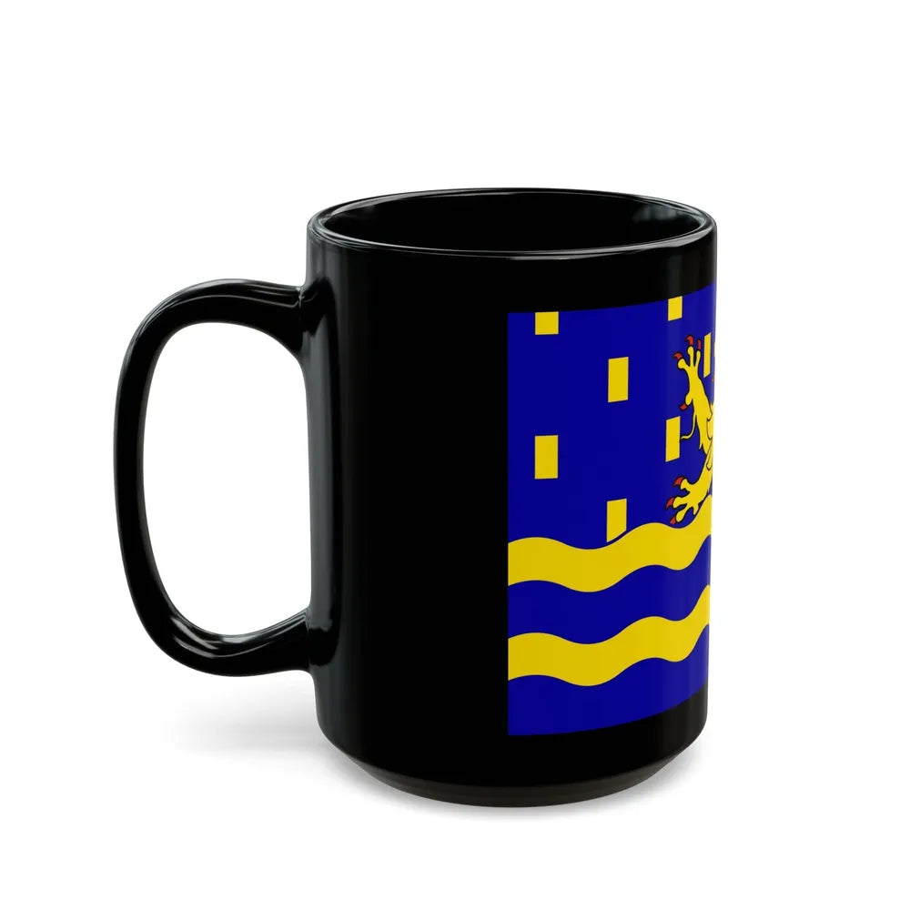 Flag of Doubs France 2 - Black Coffee Mug-Go Mug Yourself