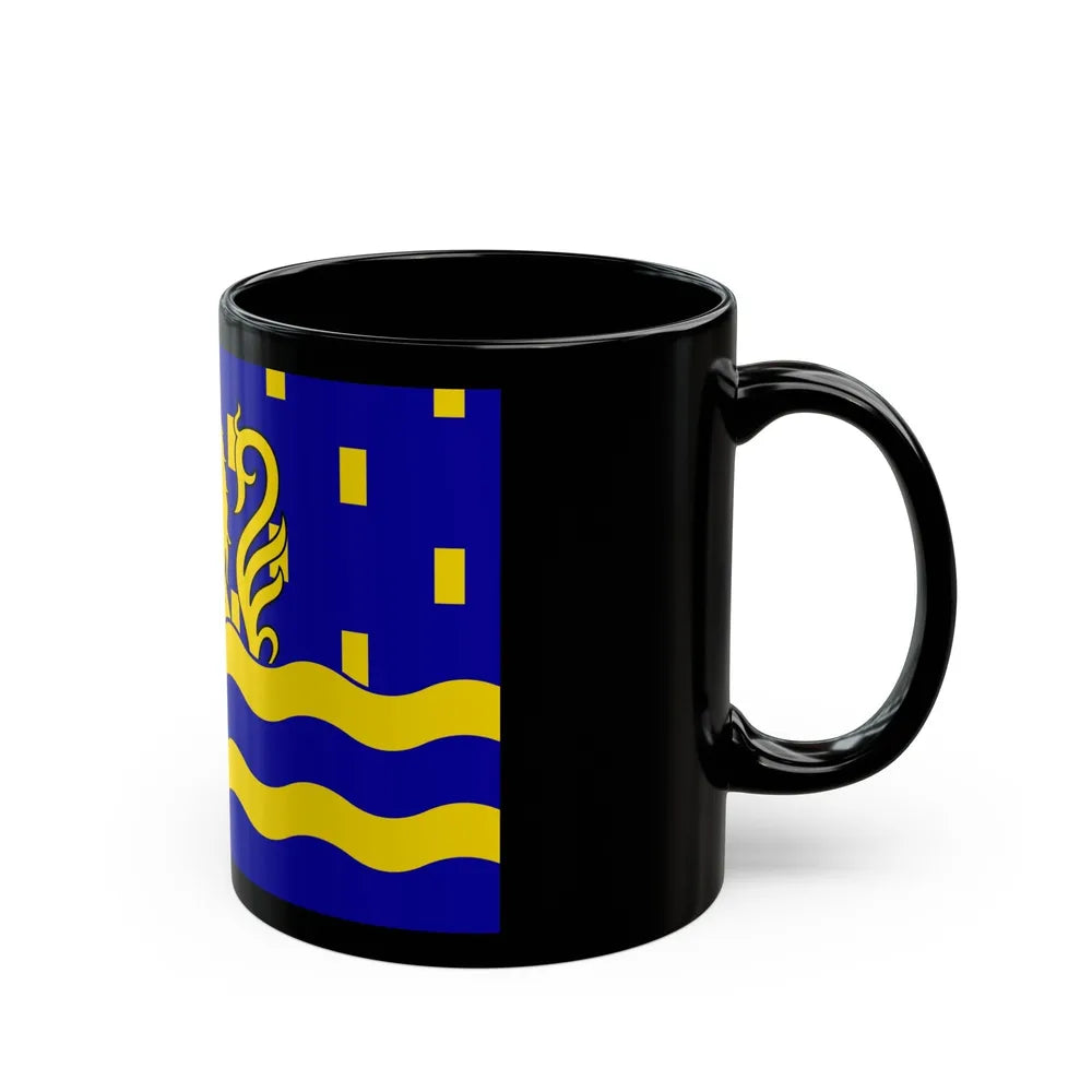 Flag of Doubs France 2 - Black Coffee Mug-Go Mug Yourself