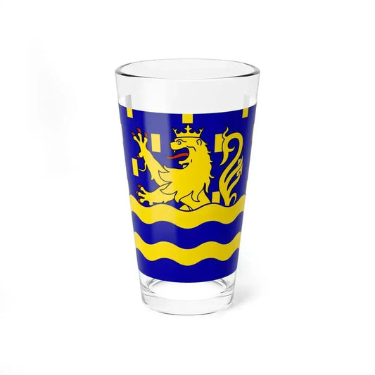 Flag of Doubs France 2 - Pint Glass 16oz 16oz - Go Mug Yourself