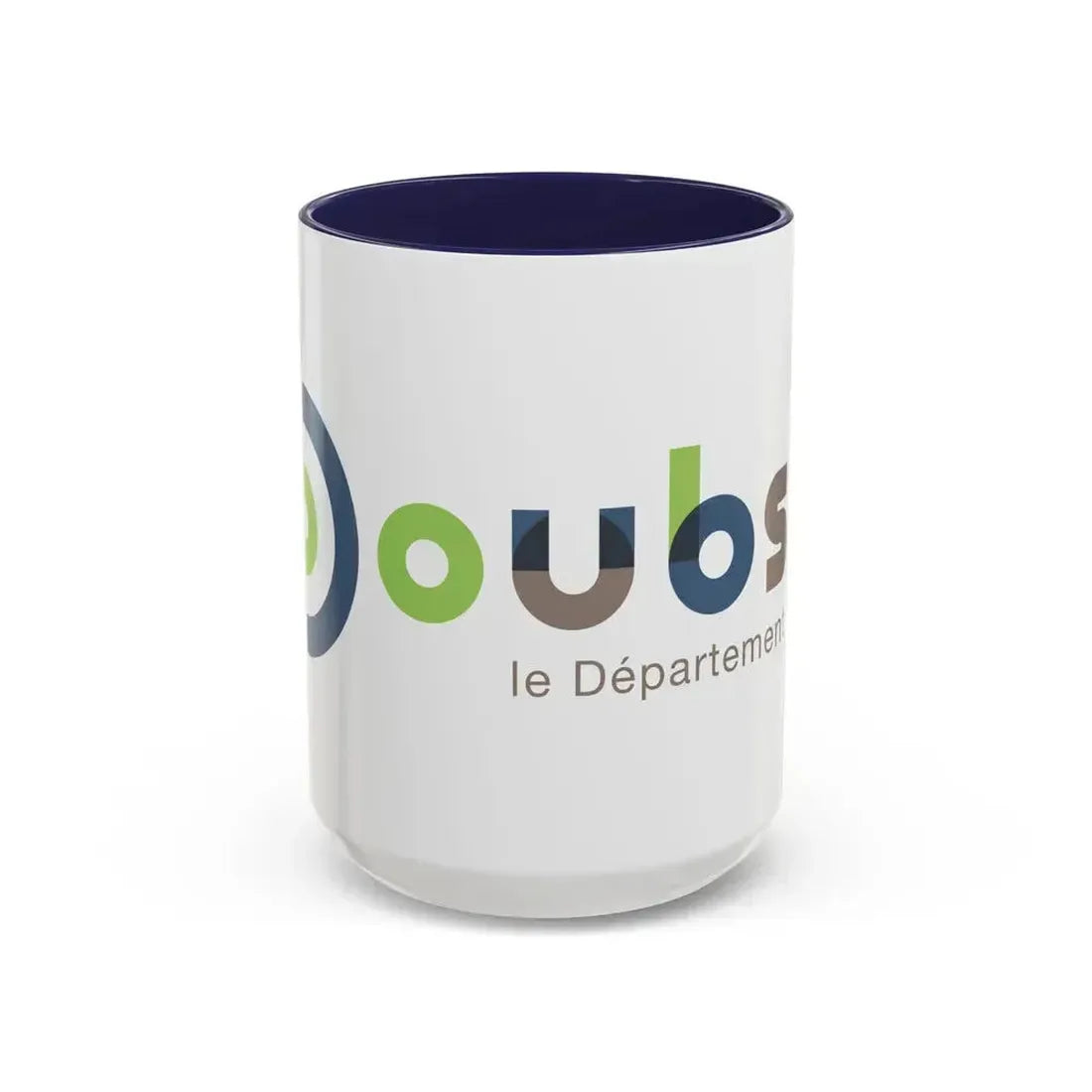 Flag of Doubs France - Accent Coffee Mug 15oz Navy - Go Mug Yourself