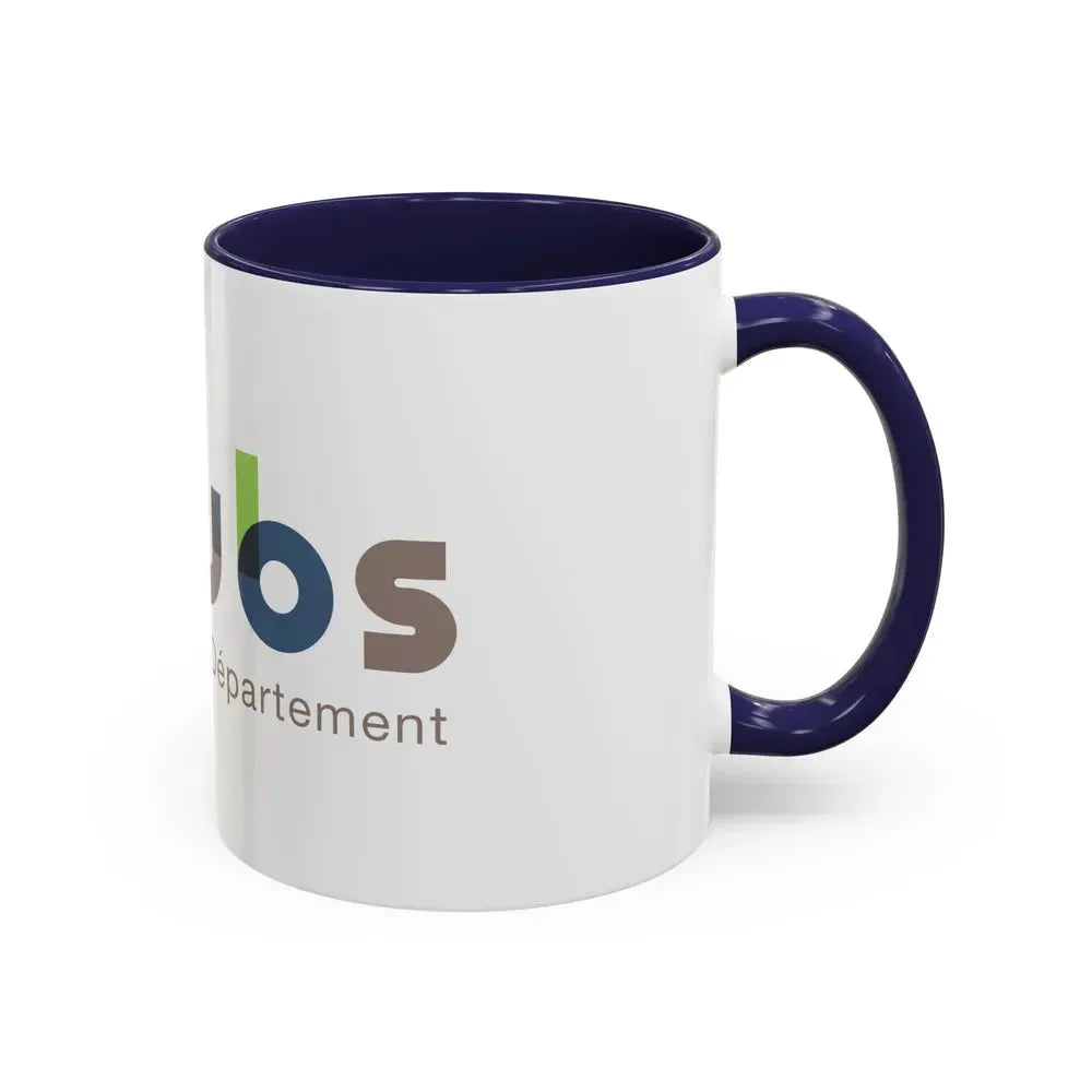 Flag of Doubs France - Accent Coffee Mug - Go Mug Yourself