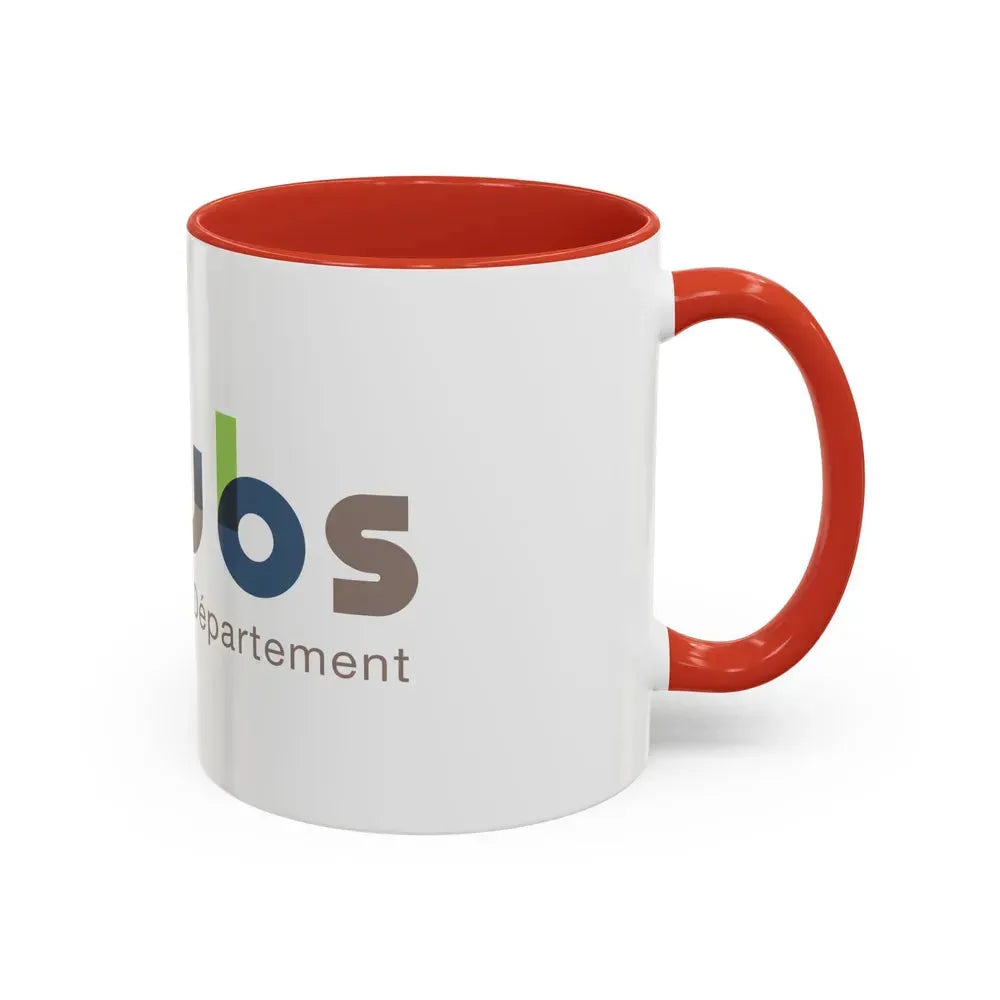 Flag of Doubs France - Accent Coffee Mug - Go Mug Yourself