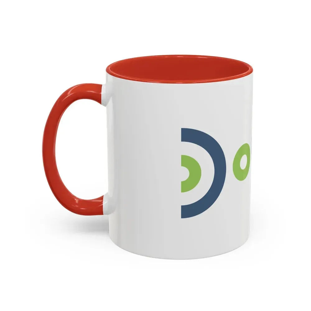 Flag of Doubs France - Accent Coffee Mug - Go Mug Yourself
