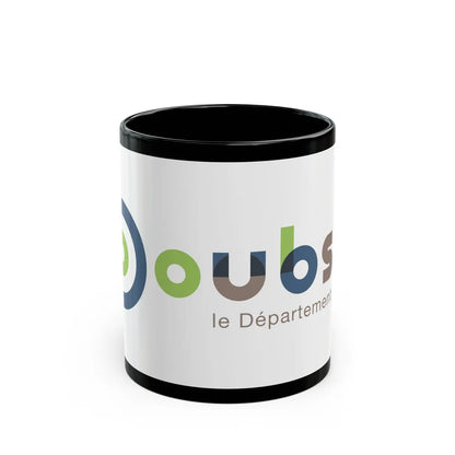 Flag of Doubs France - Black Coffee Mug-11oz-Go Mug Yourself