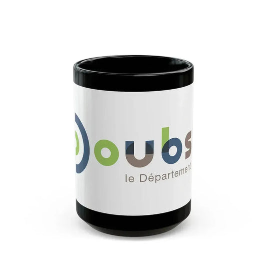 Flag of Doubs France - Black Coffee Mug 15oz - Go Mug Yourself