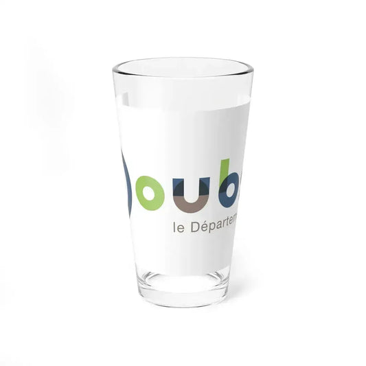 Flag of Doubs France - Pint Glass 16oz 16oz - Go Mug Yourself