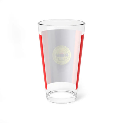 Flag of Downey California (United States) Pint Glass 16oz - Go Mug Yourself