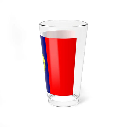 Flag of Downey California (United States) Pint Glass 16oz - Go Mug Yourself