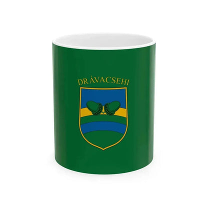 Flag of Dravacsehi (Hungary) White Coffee Mug 11oz - Go Mug Yourself