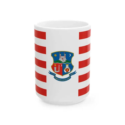 Flag of Dregelypalank (Hungary) White Coffee Mug 15oz - Go Mug Yourself