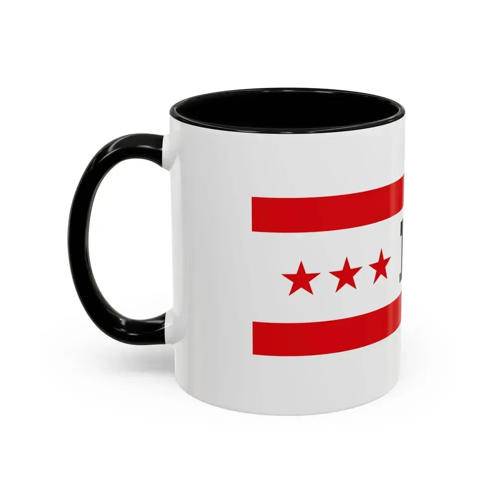 Flag of Drenthe Netherlands - Accent Coffee Mug - Go Mug Yourself