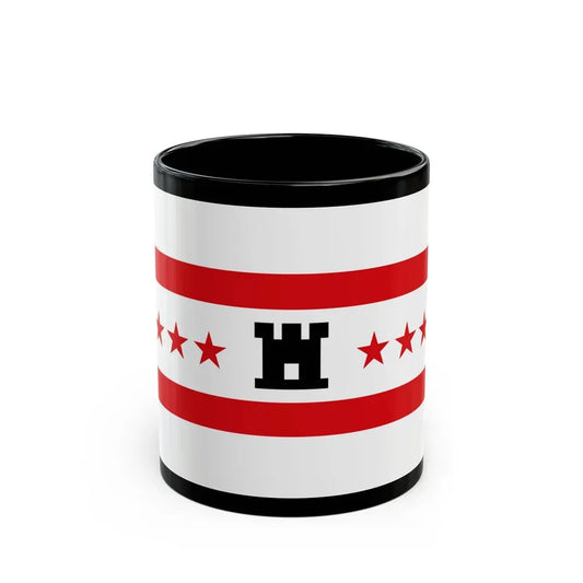 Flag of Drenthe Netherlands - Black Coffee Mug 11oz - Go Mug Yourself