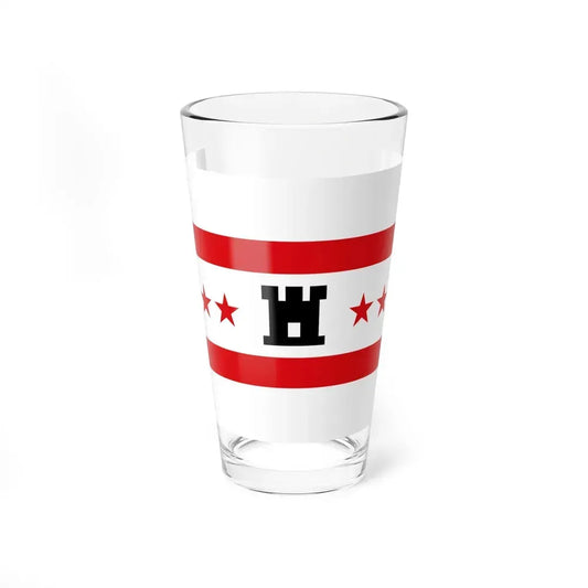 Flag of Drenthe Netherlands - Pint Glass 16oz 16oz - Go Mug Yourself