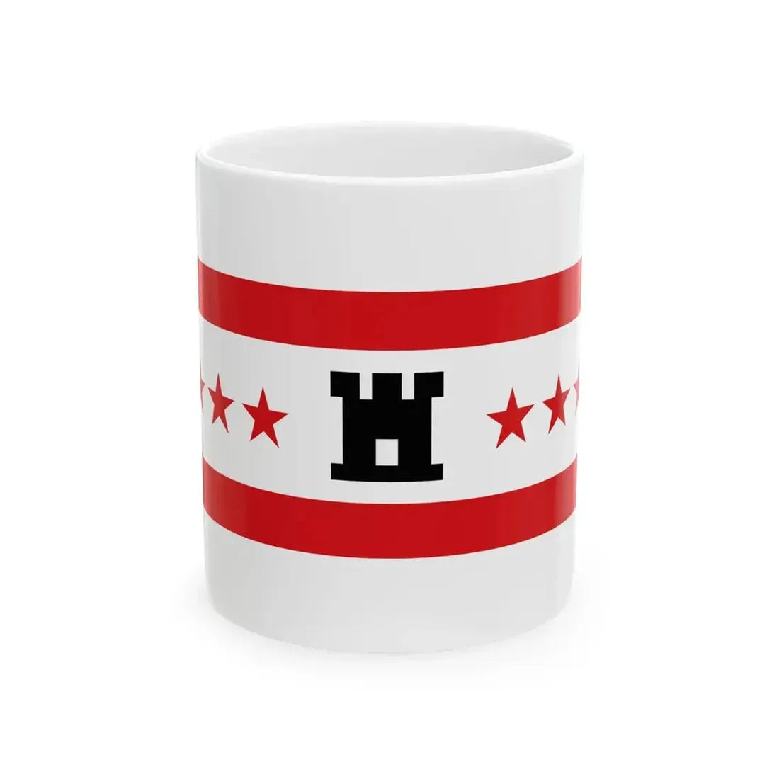 Flag of Drenthe (Netherlands) White Coffee Mug 11oz - Go Mug Yourself