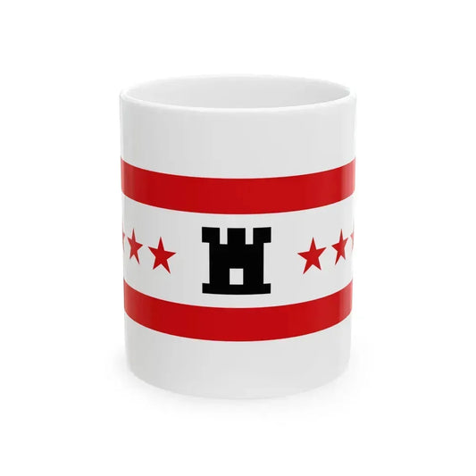 Flag of Drenthe Netherlands - White Coffee Mug 11oz - Go Mug Yourself