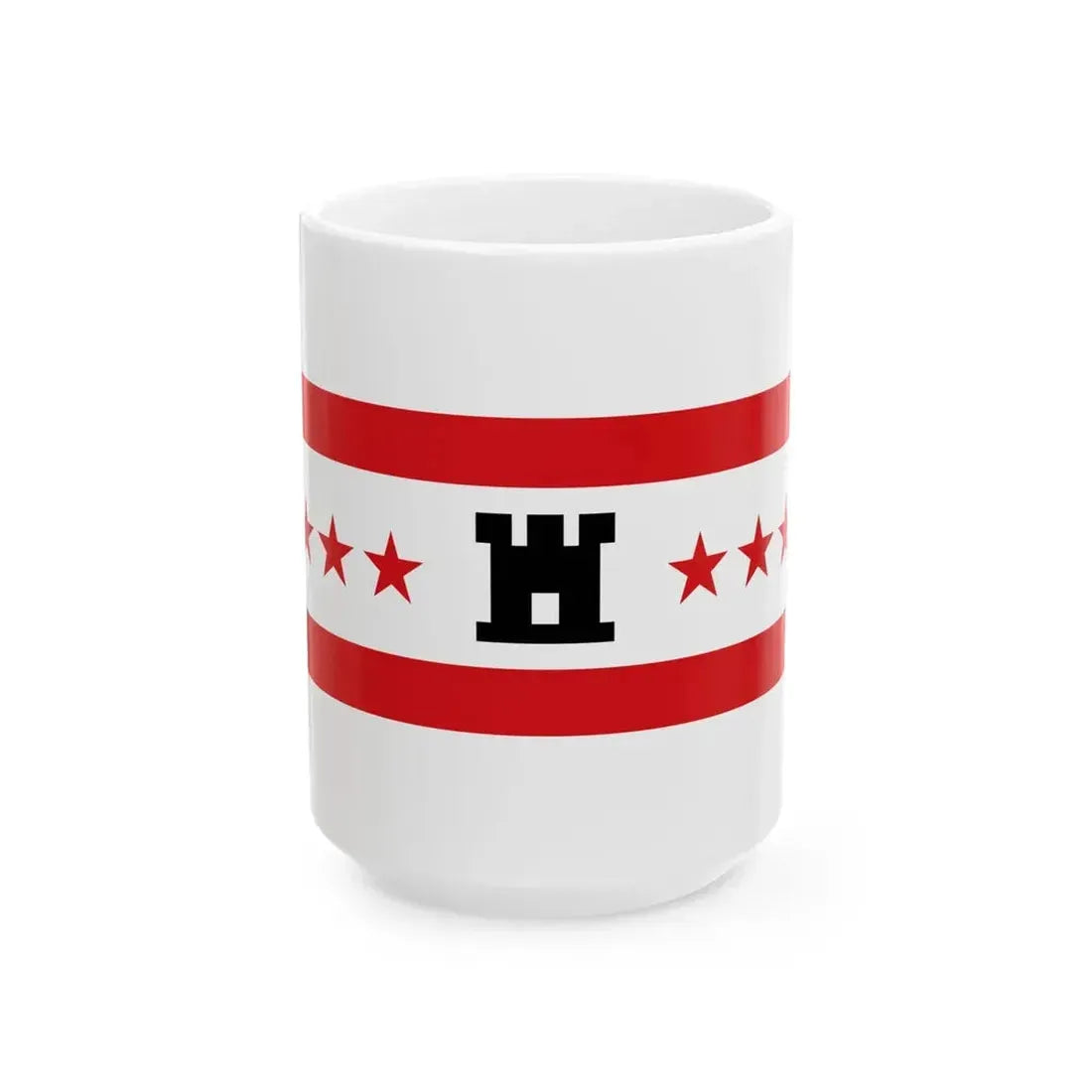 Flag of Drenthe (Netherlands) White Coffee Mug 15oz - Go Mug Yourself