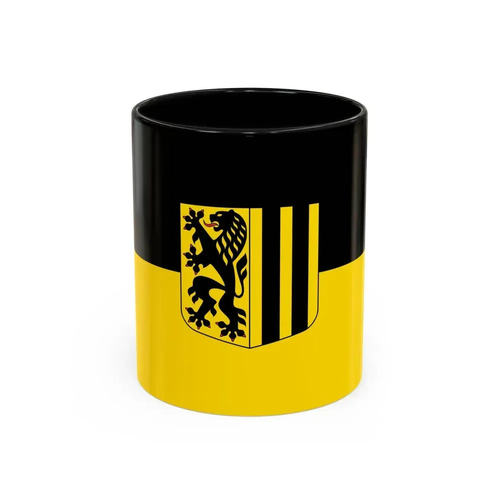 Flag of Dresden Germany - Accent Coffee Mug 11oz Black - Go Mug Yourself
