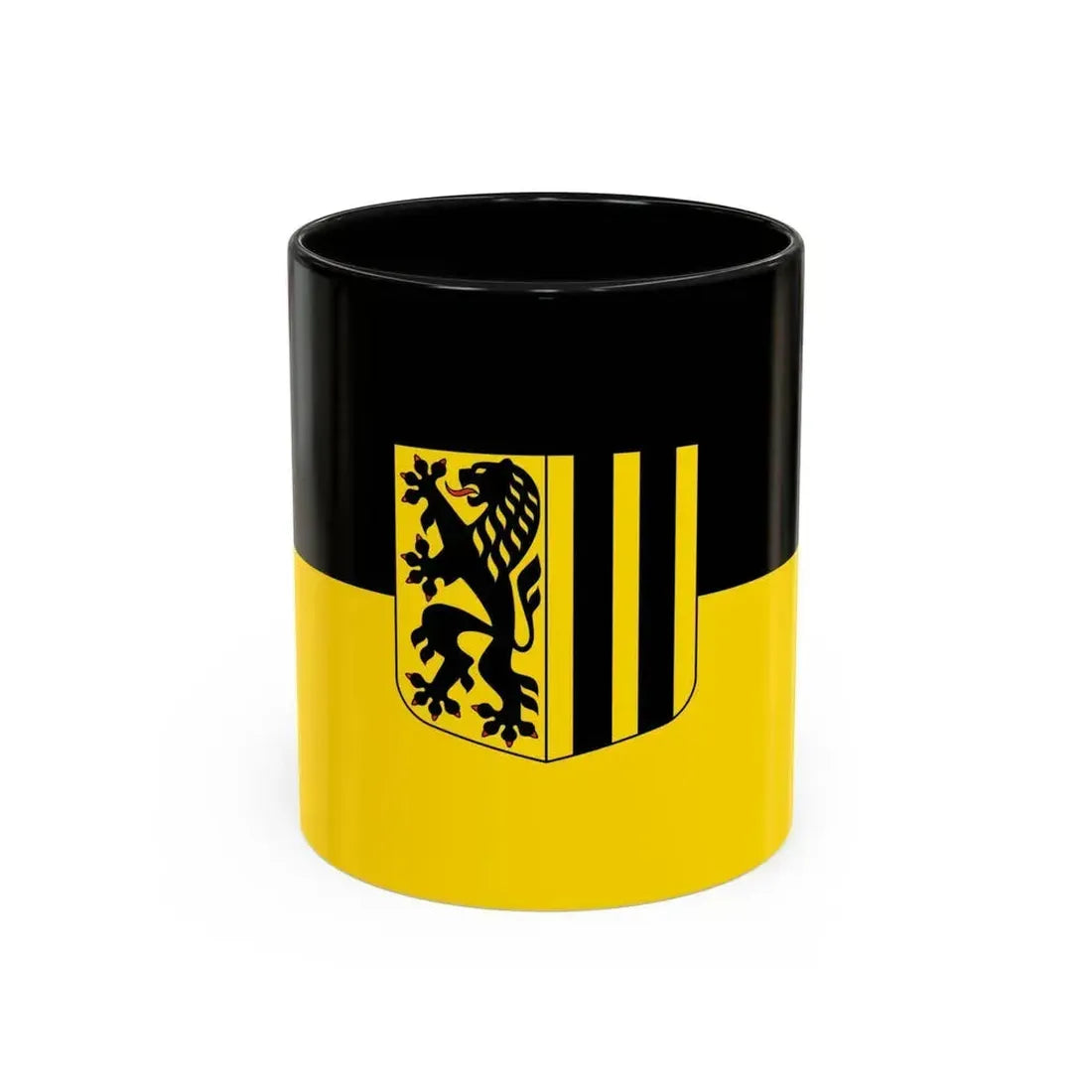 Flag of Dresden Germany - Accent Coffee Mug 11oz Black - Go Mug Yourself