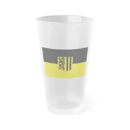 Flag of Dresden Germany - Frosted Pint Glass 16oz 16oz Frosted - Go Mug Yourself