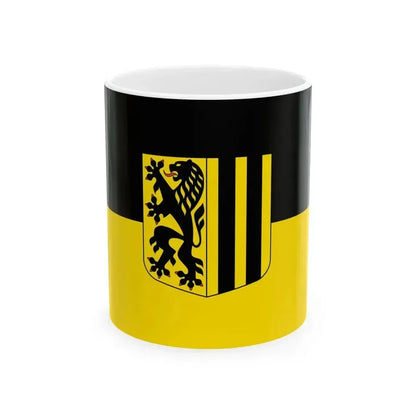 Flag of Dresden (Germany) White Coffee Mug 11oz - Go Mug Yourself
