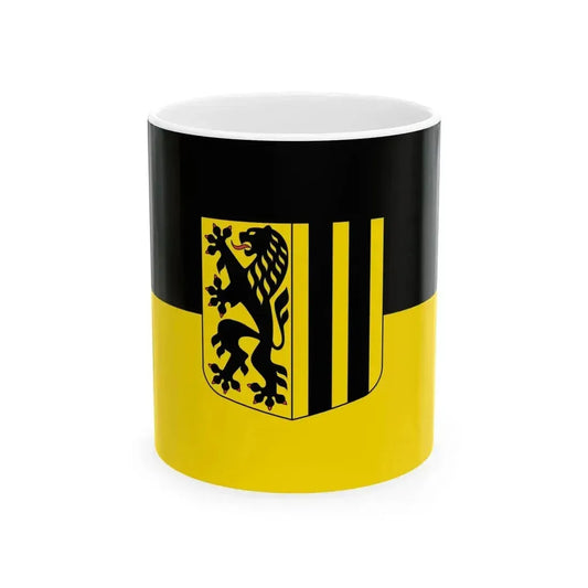 Flag of Dresden (Germany) White Coffee Mug 11oz - Go Mug Yourself