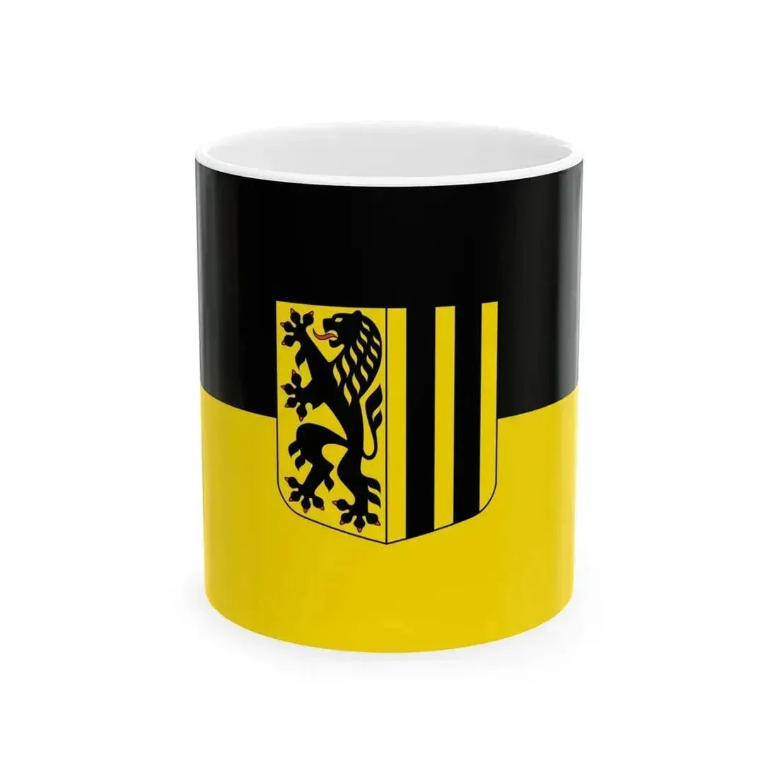 Flag of Dresden Germany - White Coffee Mug 11oz - Go Mug Yourself