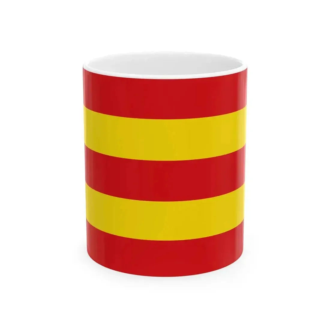 Flag of Drogenbos (Belgium) White Coffee Mug 11oz - Go Mug Yourself