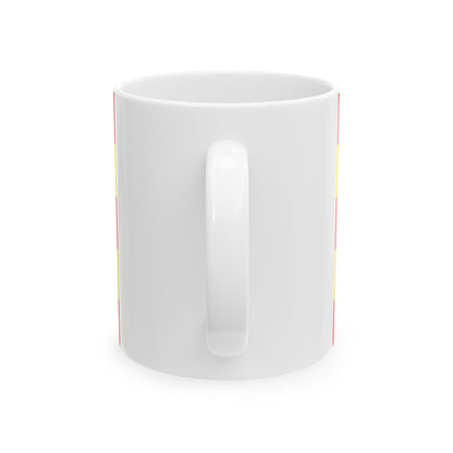 Flag of Drogenbos (Belgium) White Coffee Mug-Go Mug Yourself