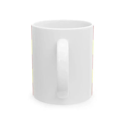 Flag of Drogenbos (Belgium) White Coffee Mug - Go Mug Yourself