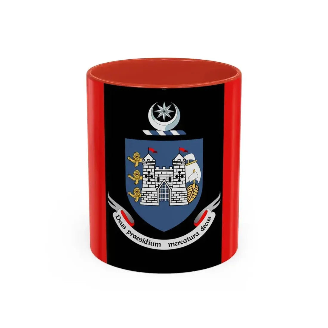 Flag of Drogheda Ireland - Accent Coffee Mug 11oz Red - Go Mug Yourself