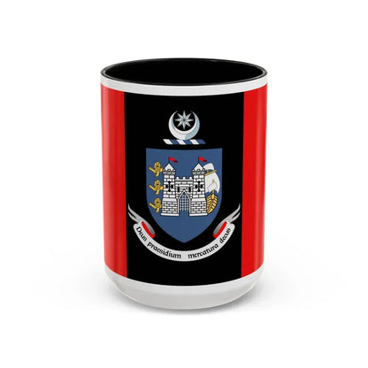 Flag of Drogheda Ireland - Accent Coffee Mug 15oz Black - Go Mug Yourself