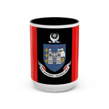 Flag of Drogheda Ireland - Accent Coffee Mug 15oz Black - Go Mug Yourself