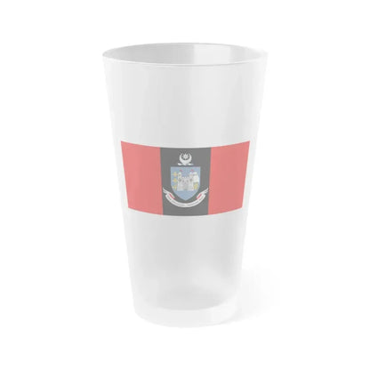 Flag of Drogheda Ireland - Frosted Pint Glass 16oz 16oz Frosted - Go Mug Yourself