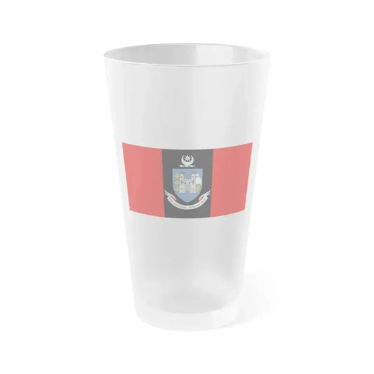 Flag of Drogheda Ireland - Frosted Pint Glass 16oz 16oz Frosted - Go Mug Yourself