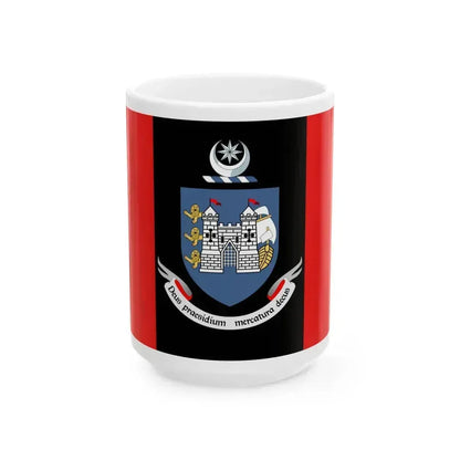 Flag of Drogheda Ireland - White Coffee Mug 15oz - Go Mug Yourself