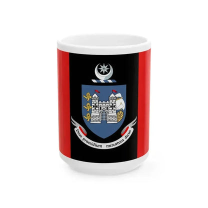 Flag of Drogheda Ireland - White Coffee Mug 15oz - Go Mug Yourself