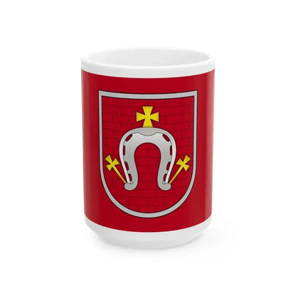 Flag of Drybin Belarus (Belarus) White Coffee Mug 15oz - Go Mug Yourself