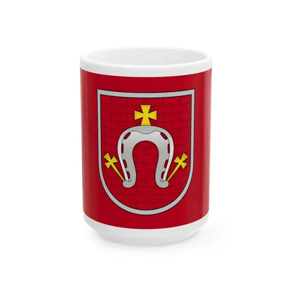 Flag of Drybin Belarus (Belarus) White Coffee Mug 15oz - Go Mug Yourself