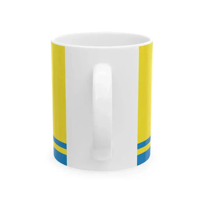 Flag of Drysa and Drysa rajon (Belarus) White Coffee Mug - Go Mug Yourself